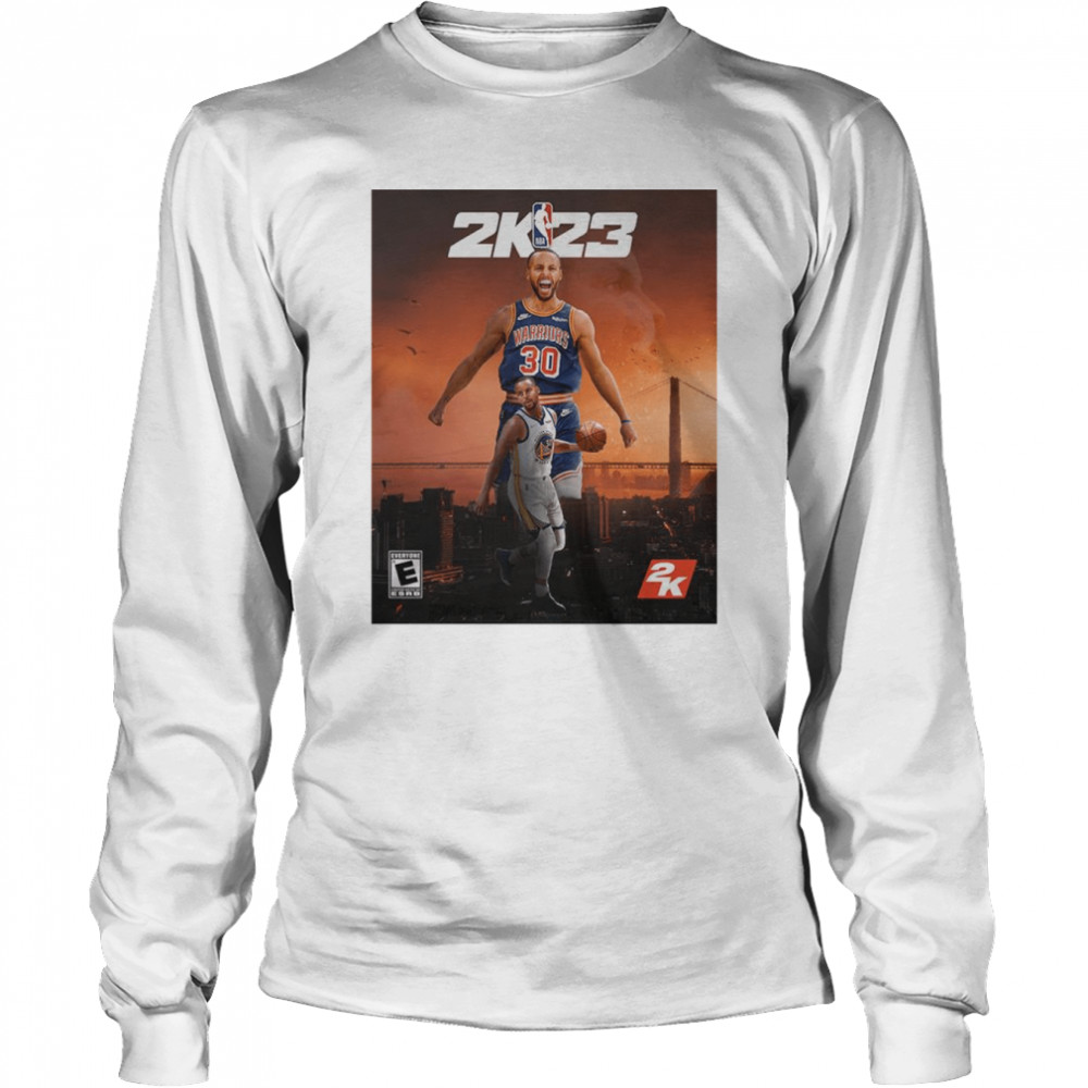 Stephen Curry NBA 2K23 poster shirt Long Sleeved T-shirt