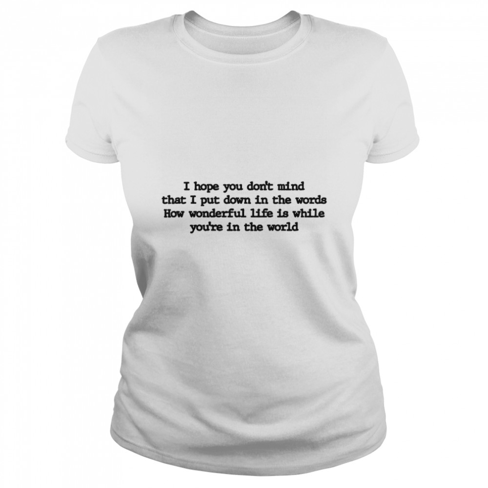 Elton John Lyrics T-Shirts for Sale