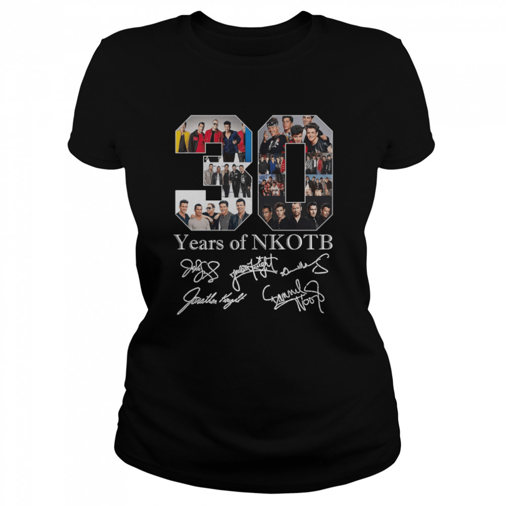 30 Years Of Nkotb With Signatures New Kids On The Block shirt - T Shirt ...