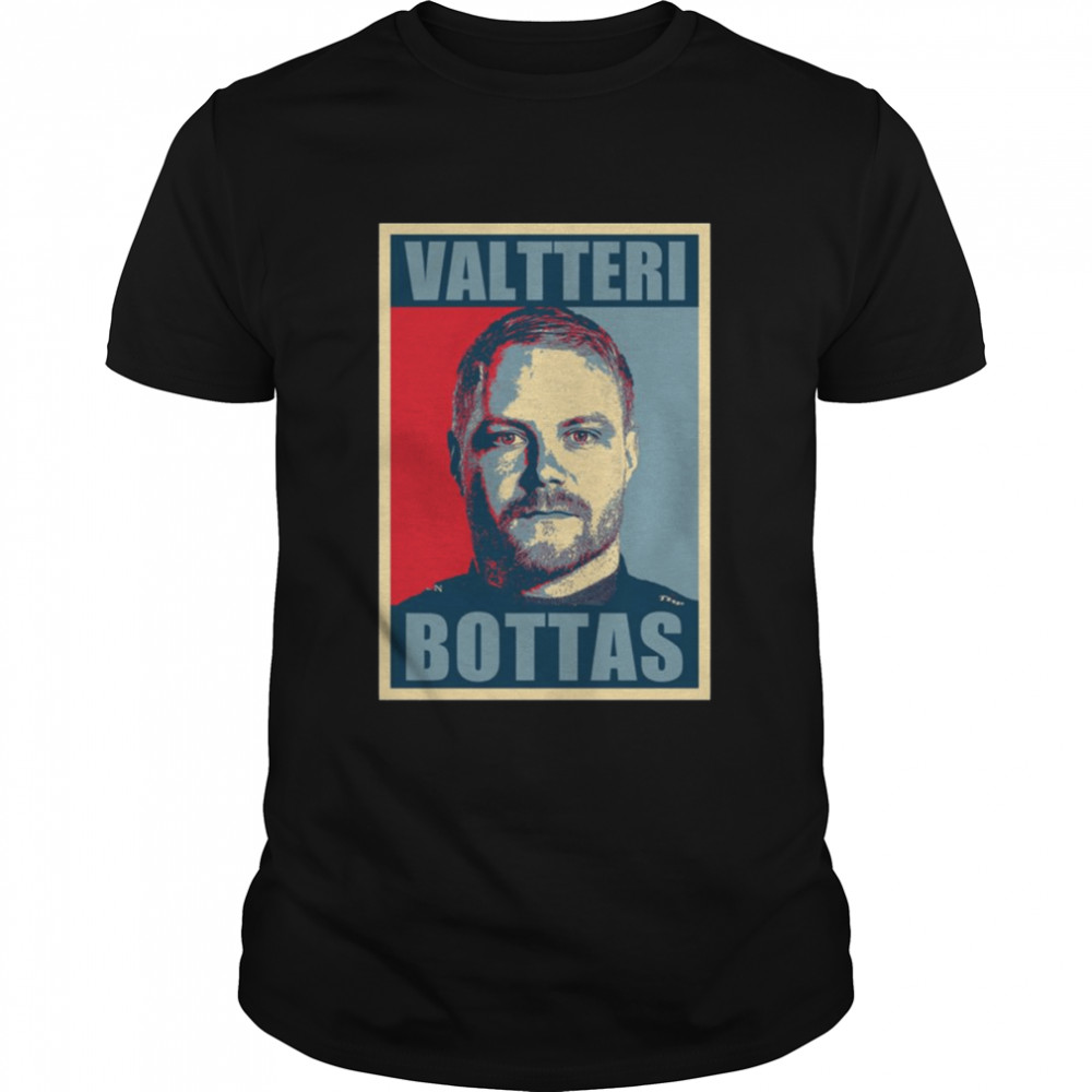 Portrait Valtteri Bottas Car Racing Nascar F1 shirt Classic Men's T-shirt
