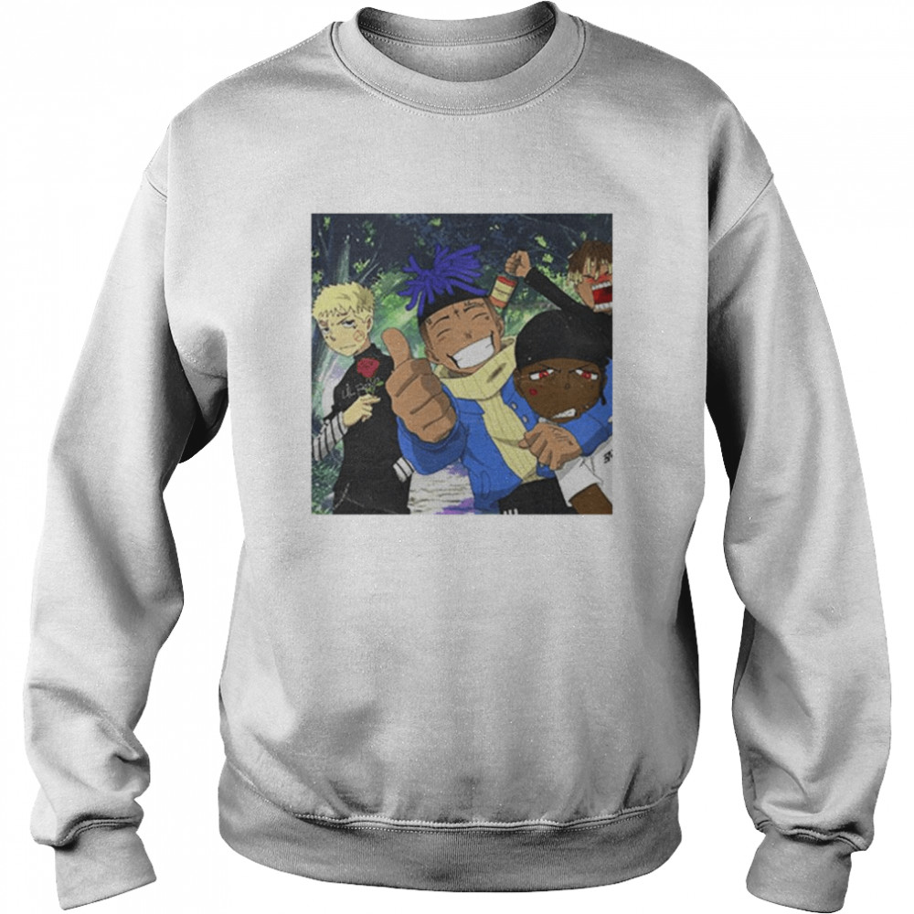Lil peep anime sweatshirt on sale