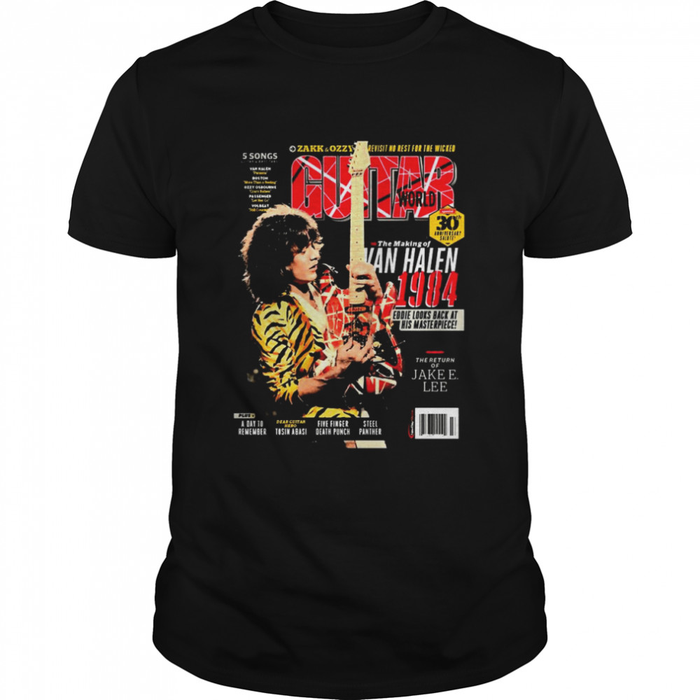 Guitar Van World Eddie Van Halen Magazine Shirt