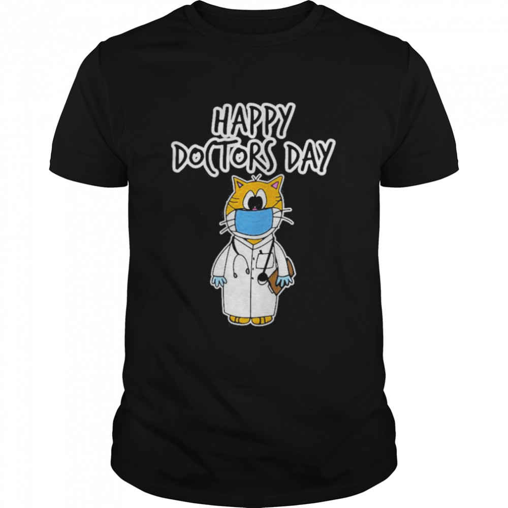 Happy Doctors Day Doctor Meow Cute Art Shirt