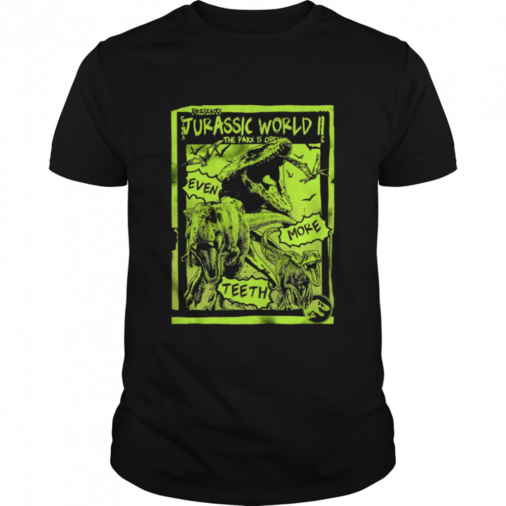 Jurassic World 2 The Park Is Open Neon shirt