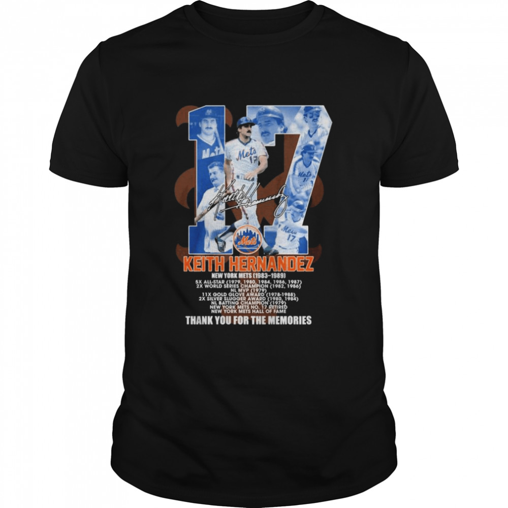 Keith Hernandez New York Mets 1983-1989 thank you for the memories signature shirt
