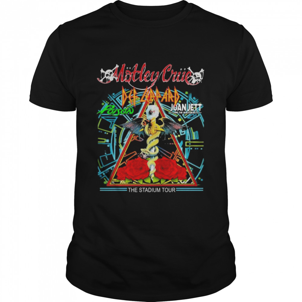 Motley Crue Def Leppard Poison The Stadium Tour Shirt