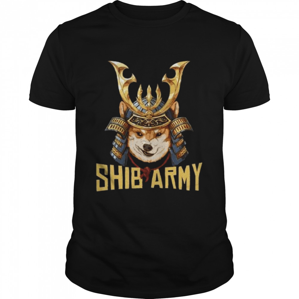 Shib Army Crypto Samurai Shiba Inu Dog Lover Short shirt