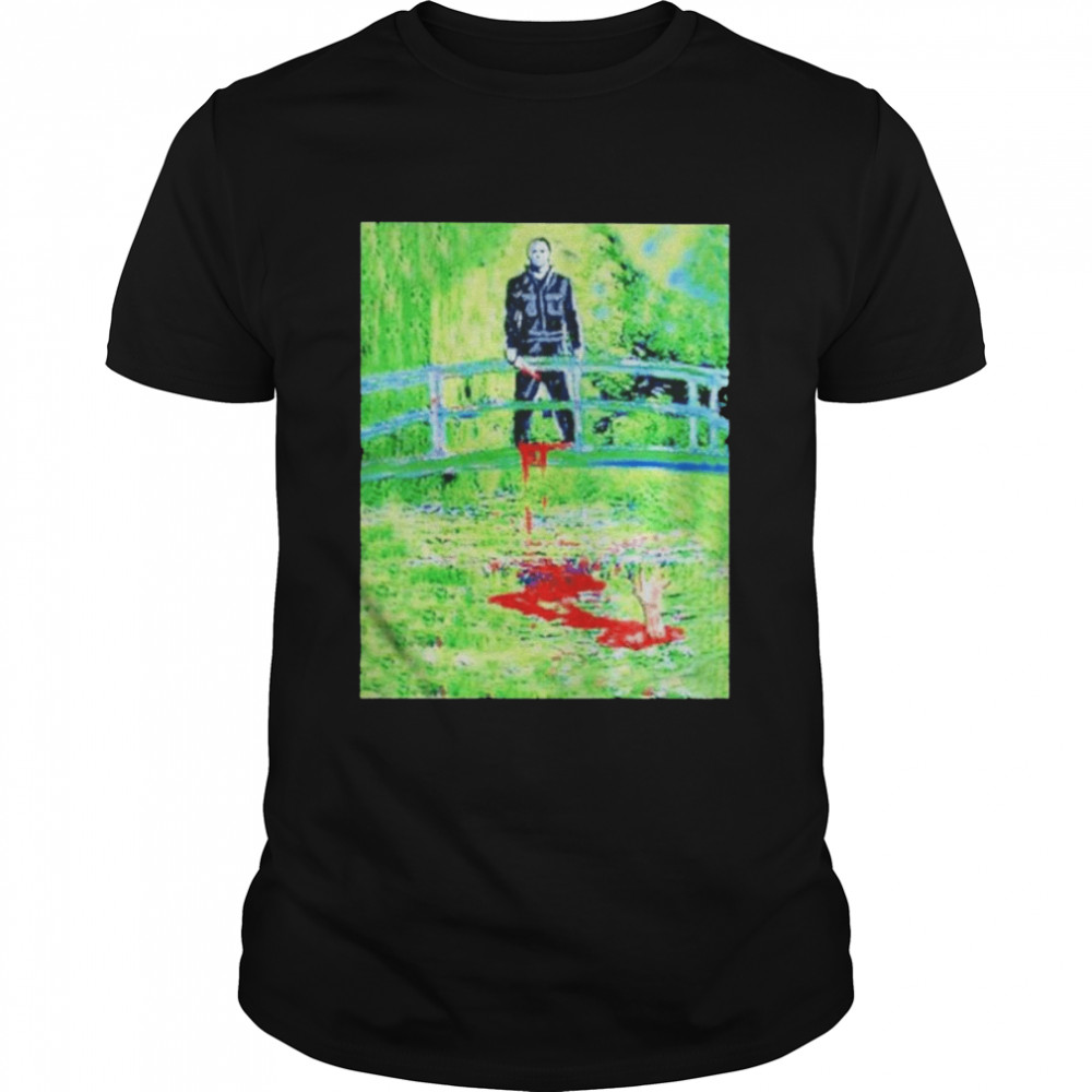 Painting Michael Myers shirt