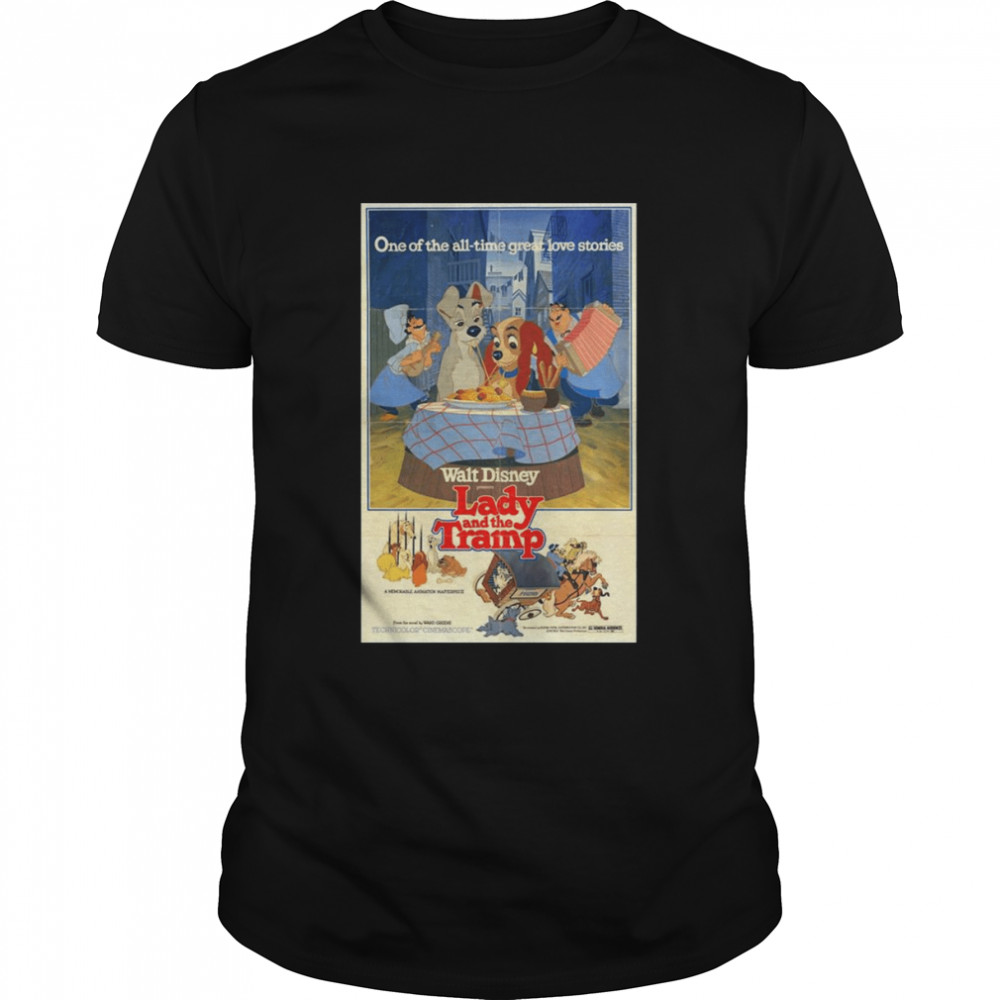 Romantic Diner In Lady And The Tramp shirt