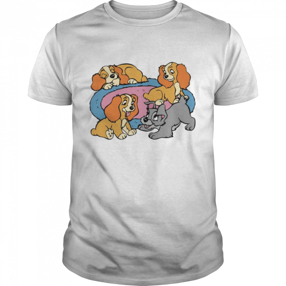 The Pupies Lady And The Tramp shirt