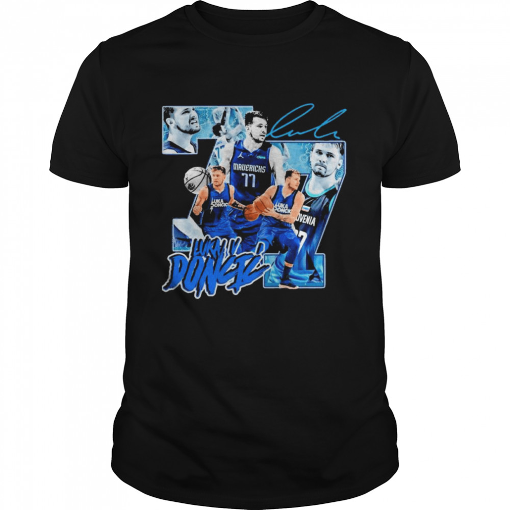 77 Luka Doncic Dallas Mavericks Basketball Signatures Shirt