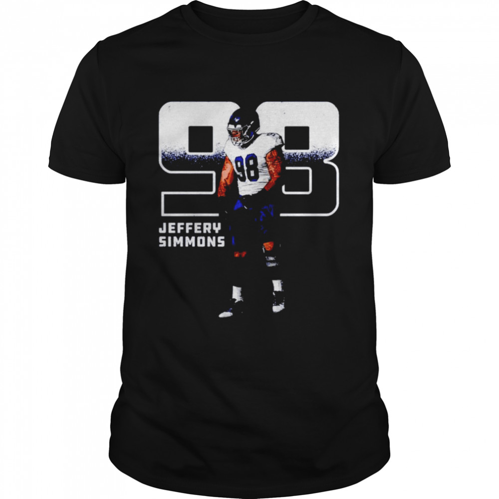 Jeffery Simmons Tennessee Titans Outline shirt