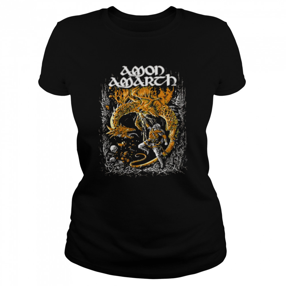 Aa 02 Amon Amarth Gtgt Sabaton Rock Band shirt Classic Women's T-shirt