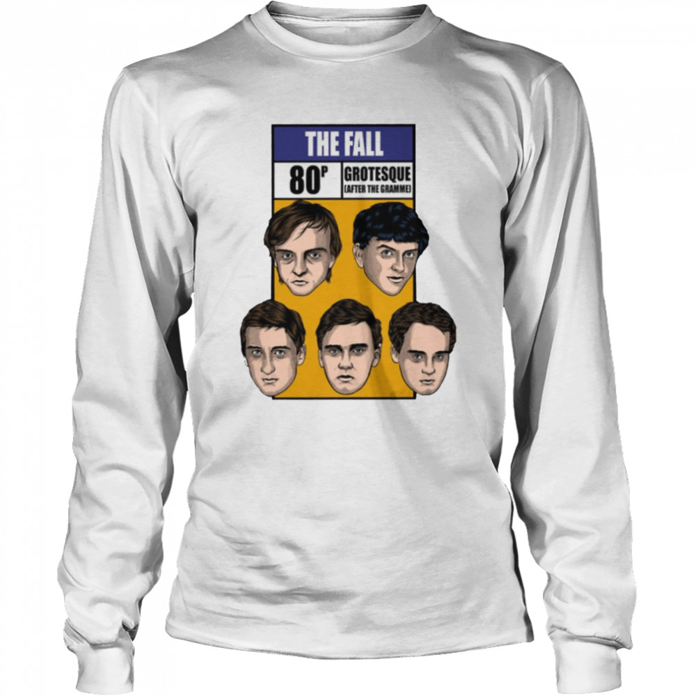 Animated Faces Members The Fall Band shirt Long Sleeved T-shirt