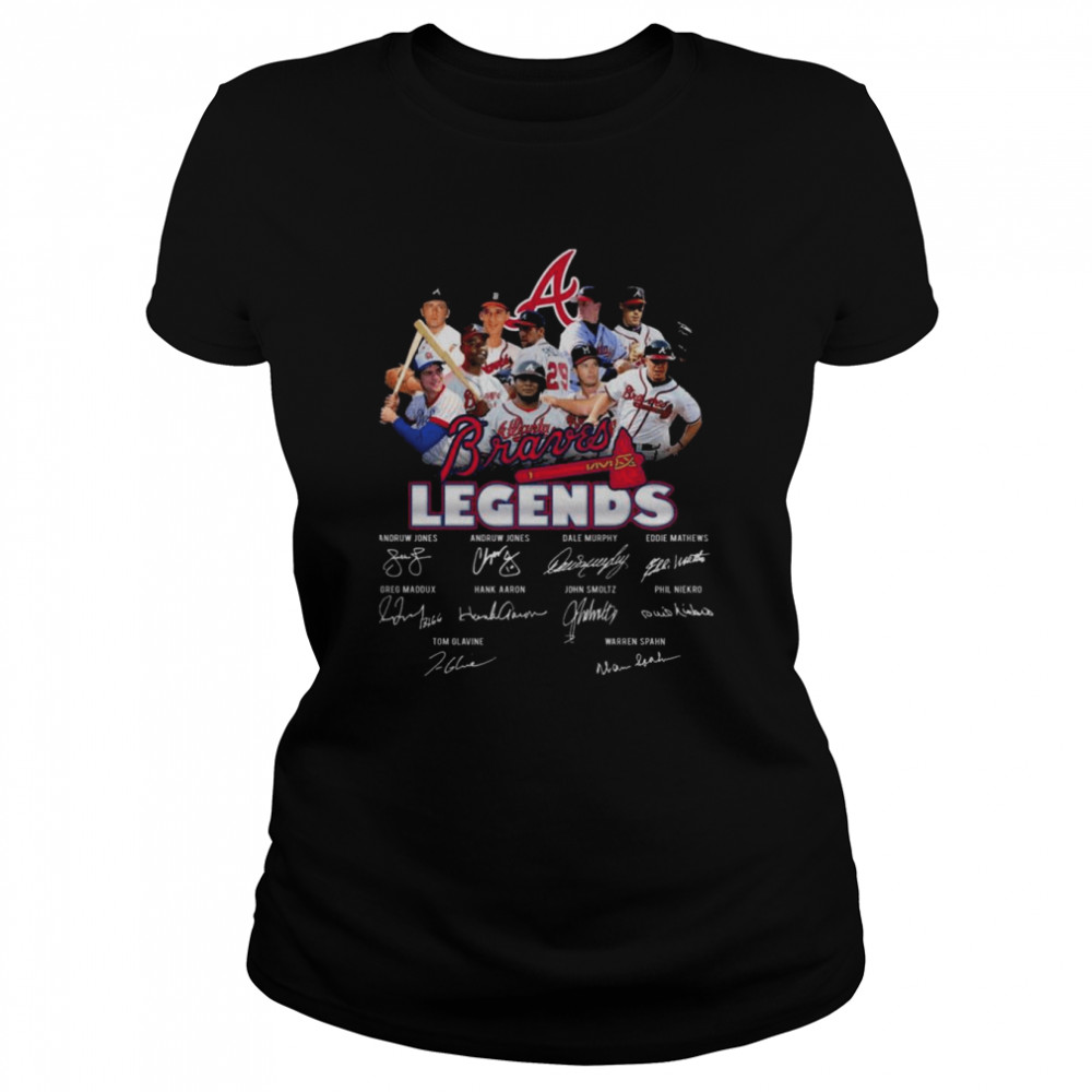 Atlanta Braves Legends Andruw Jones and Dale Murphy signatures shirt Classic Women's T-shirt