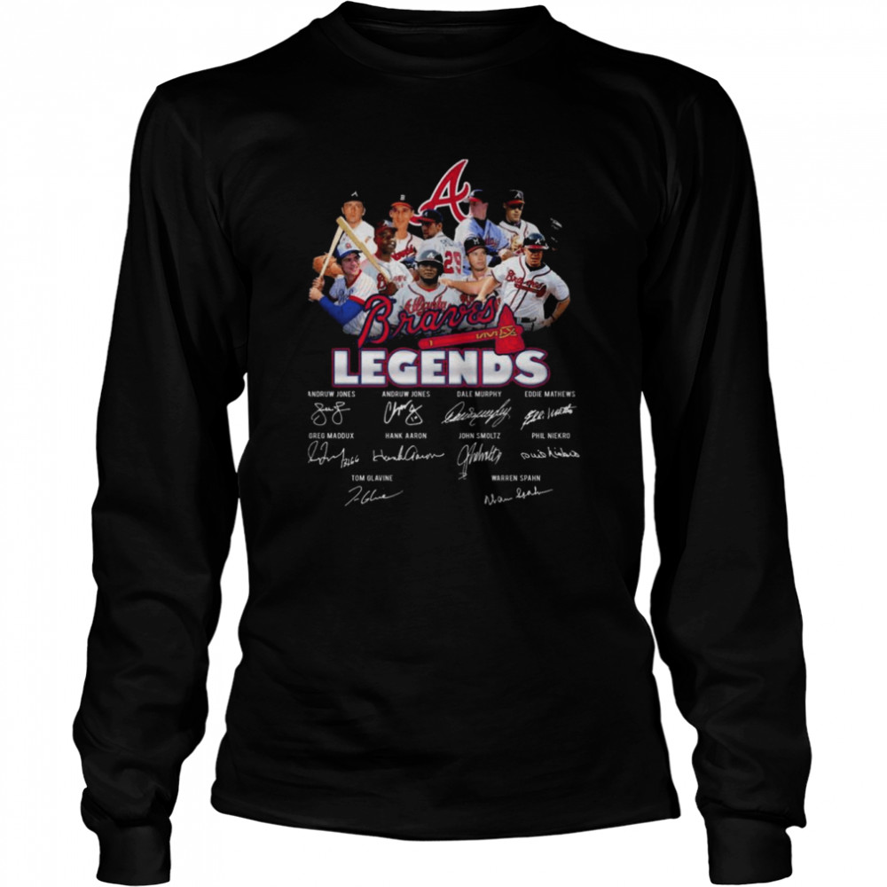 Atlanta Braves Legends Andruw Jones and Dale Murphy signatures shirt Long Sleeved T-shirt