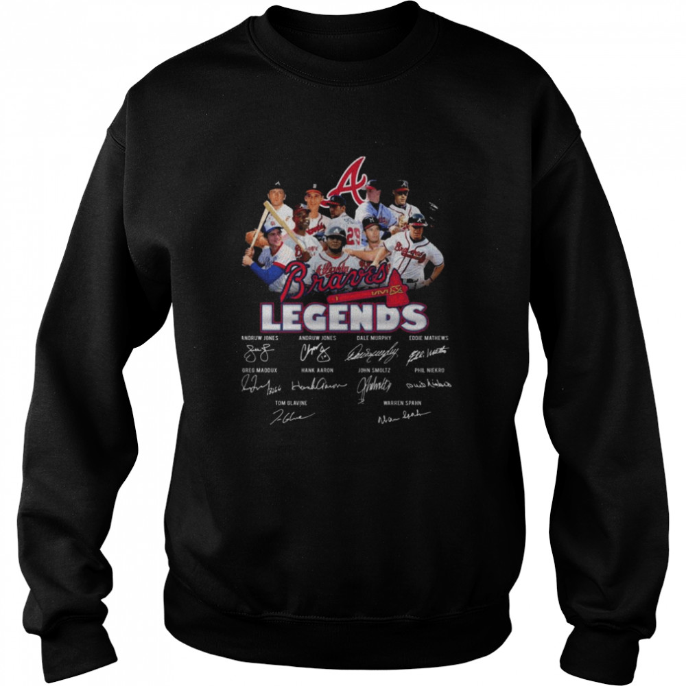 Atlanta Braves Legends Andruw Jones and Dale Murphy signatures shirt Unisex Sweatshirt