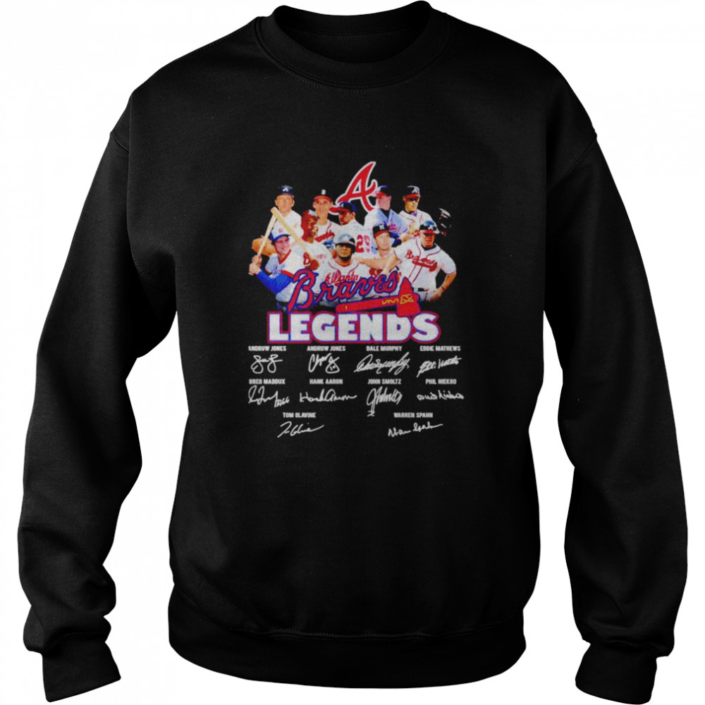 Atlanta Braves players legends signatures shirt Unisex Sweatshirt