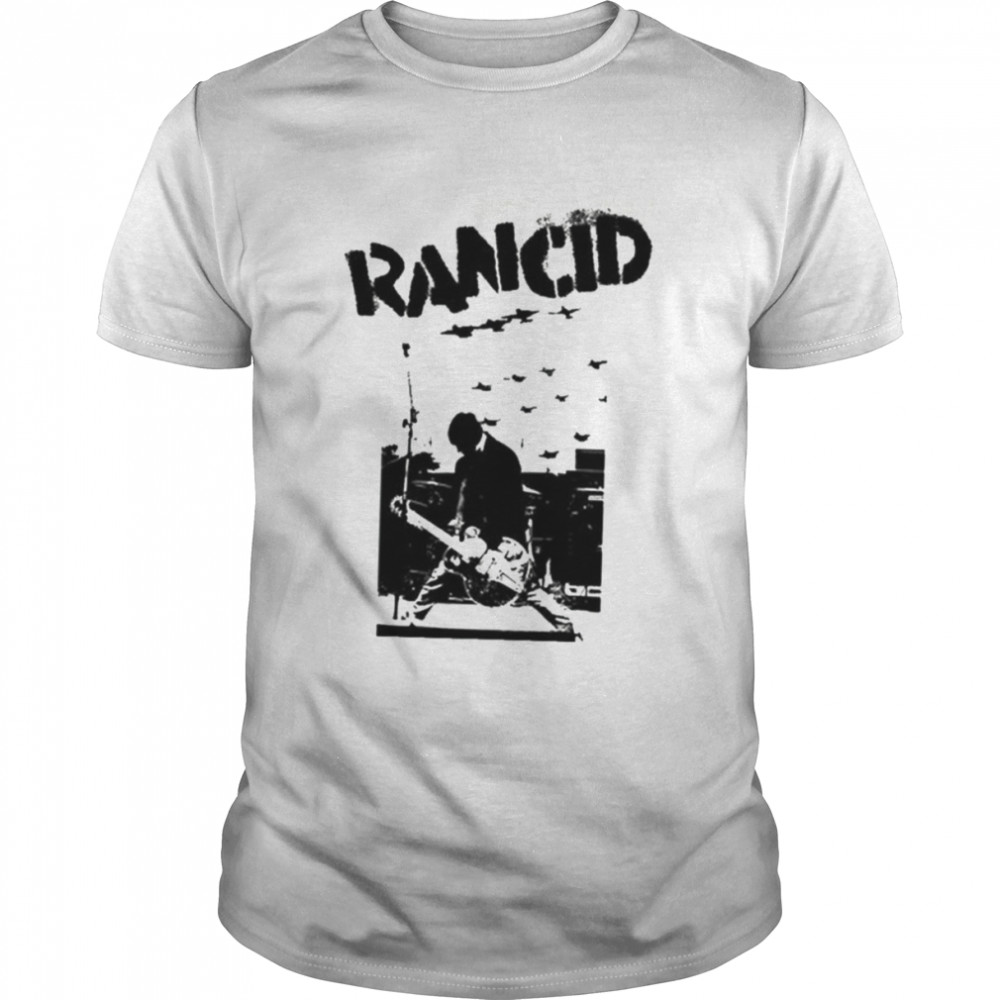 Black And White Art Rancid Band shirt