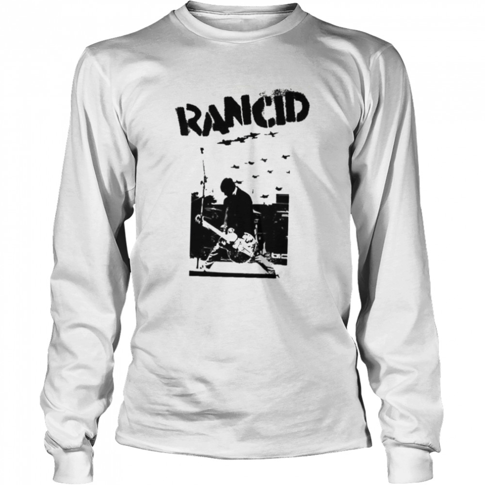 Black And White Art Rancid Band shirt Long Sleeved T-shirt