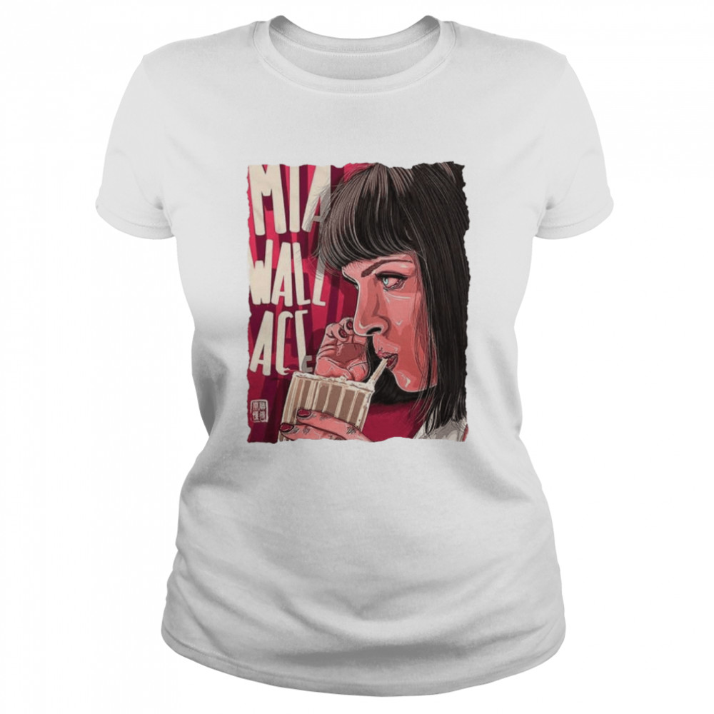Mia Wallace Selfie Quentin Pulp Fiction Movie Film Retro Super shirt Classic Women's T-shirt