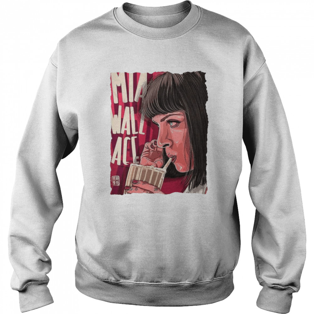 Mia Wallace Selfie Quentin Pulp Fiction Movie Film Retro Super shirt Unisex Sweatshirt