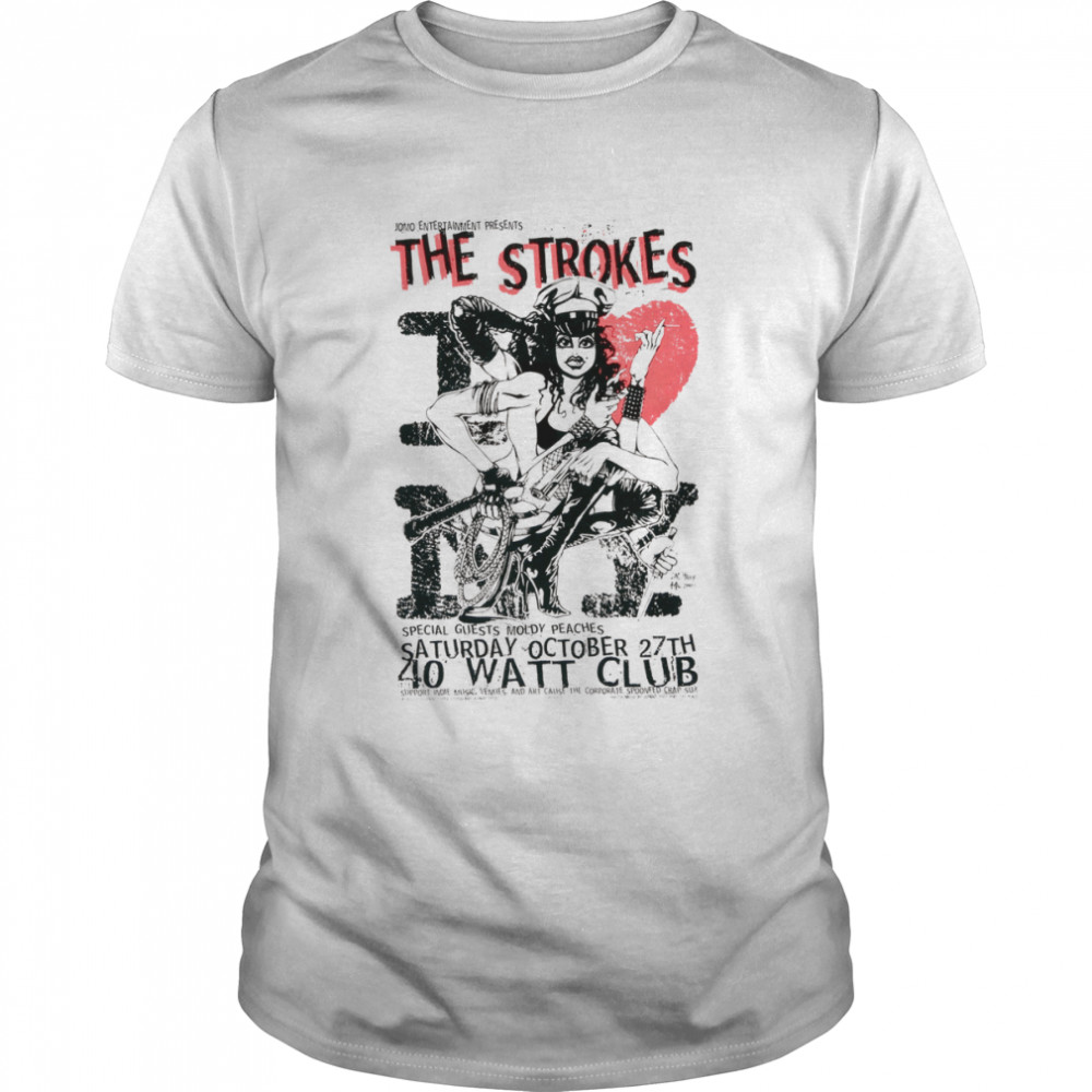 The Strokes Retro Pop Rock Band shirt