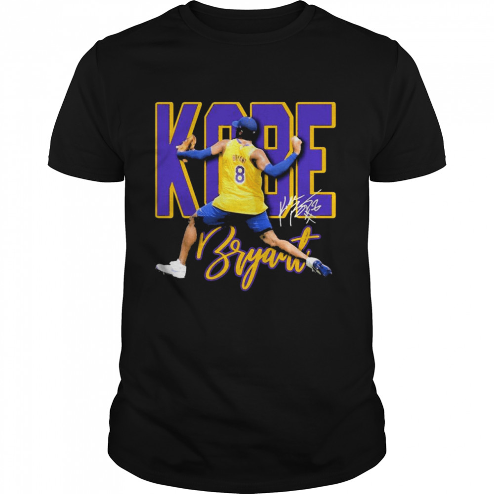 08 Kobe Bryant LA Dodgers Signature Classic Men's T-shirt