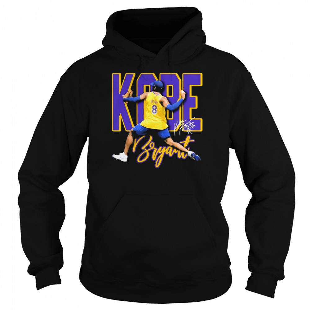 08 Kobe Bryant LA Dodgers Signature Unisex Hoodie