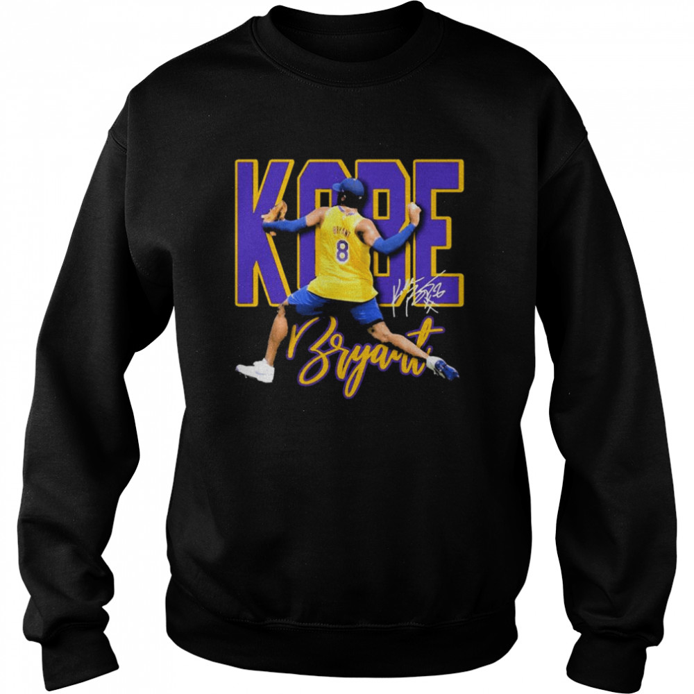 08 Kobe Bryant LA Dodgers Signature Unisex Sweatshirt