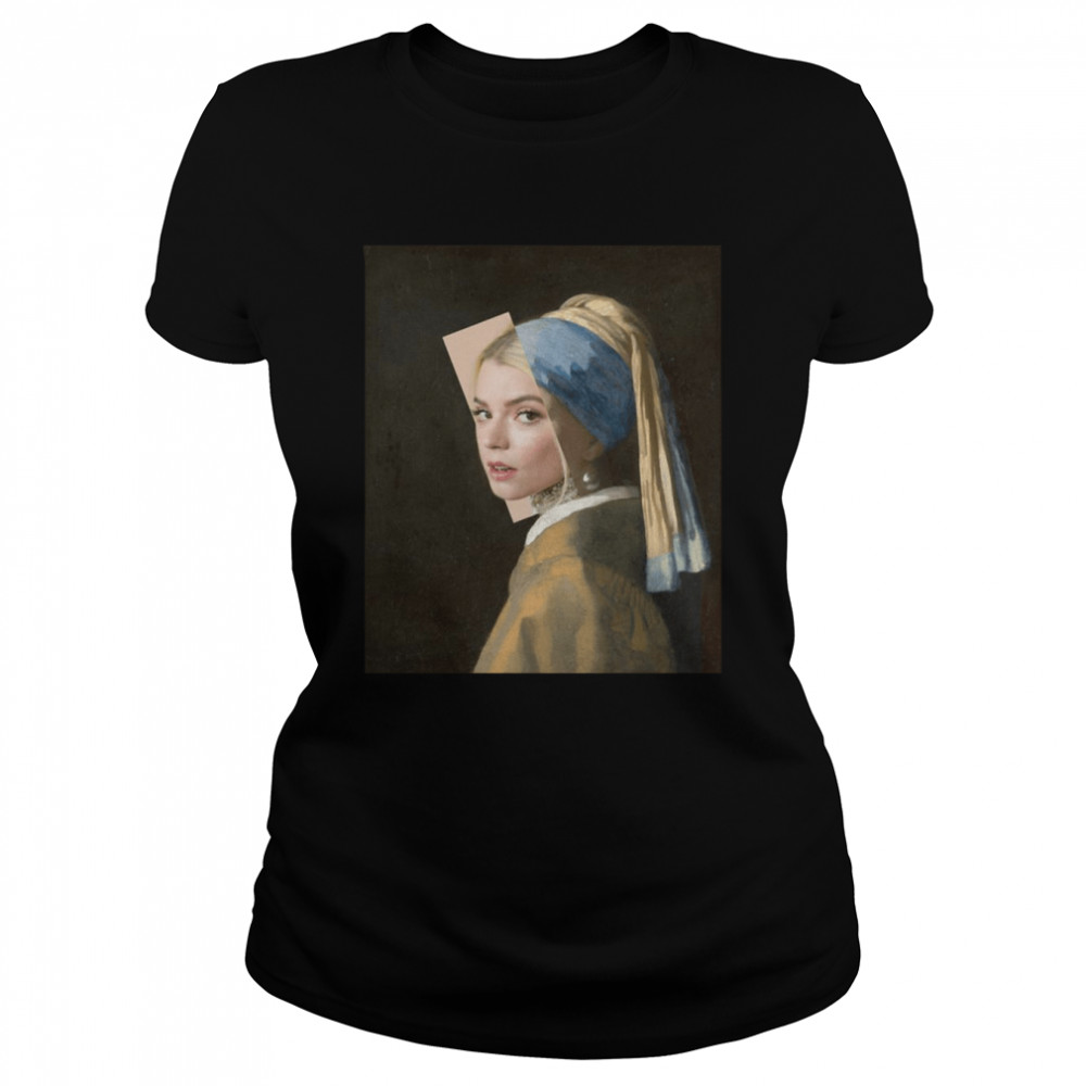 Anya Taylorjoy Girl With A Pearl Earring shirt Classic Women's T-shirt