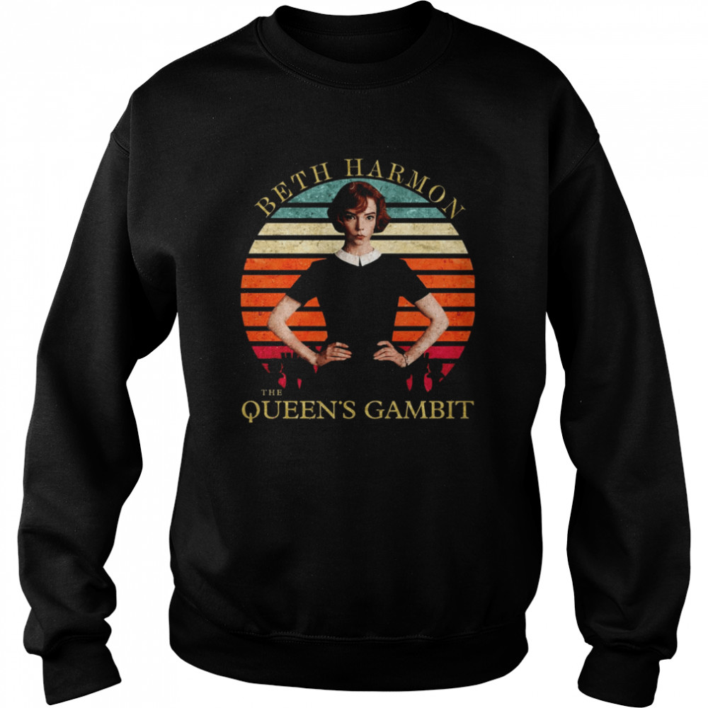 Beth Harmon The Queens Gambit Vintage shirt Unisex Sweatshirt