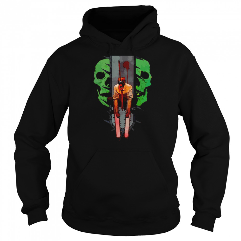 Bloody Chainsaw Man Manga Tatsuki Fujimoto shirt Unisex Hoodie