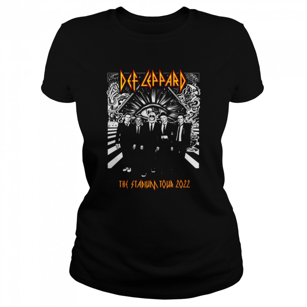 Def Leppard Stadium Tour 2022 Band Photo Tee shirt Classic Women's T-shirt