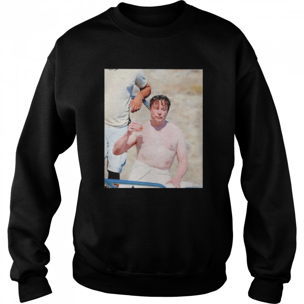 Elon Musk Without shirt Unisex Sweatshirt