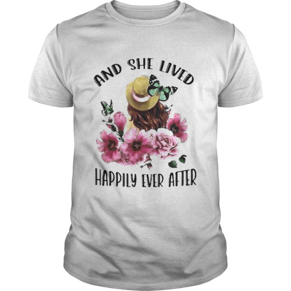 Girl And Gardening Girl Love Butterfly Shirt