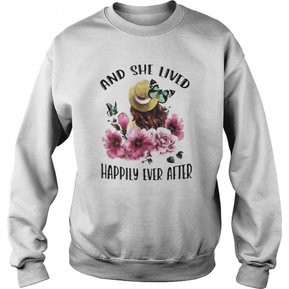 Girl And Gardening Girl Love Butterfly  Unisex Sweatshirt