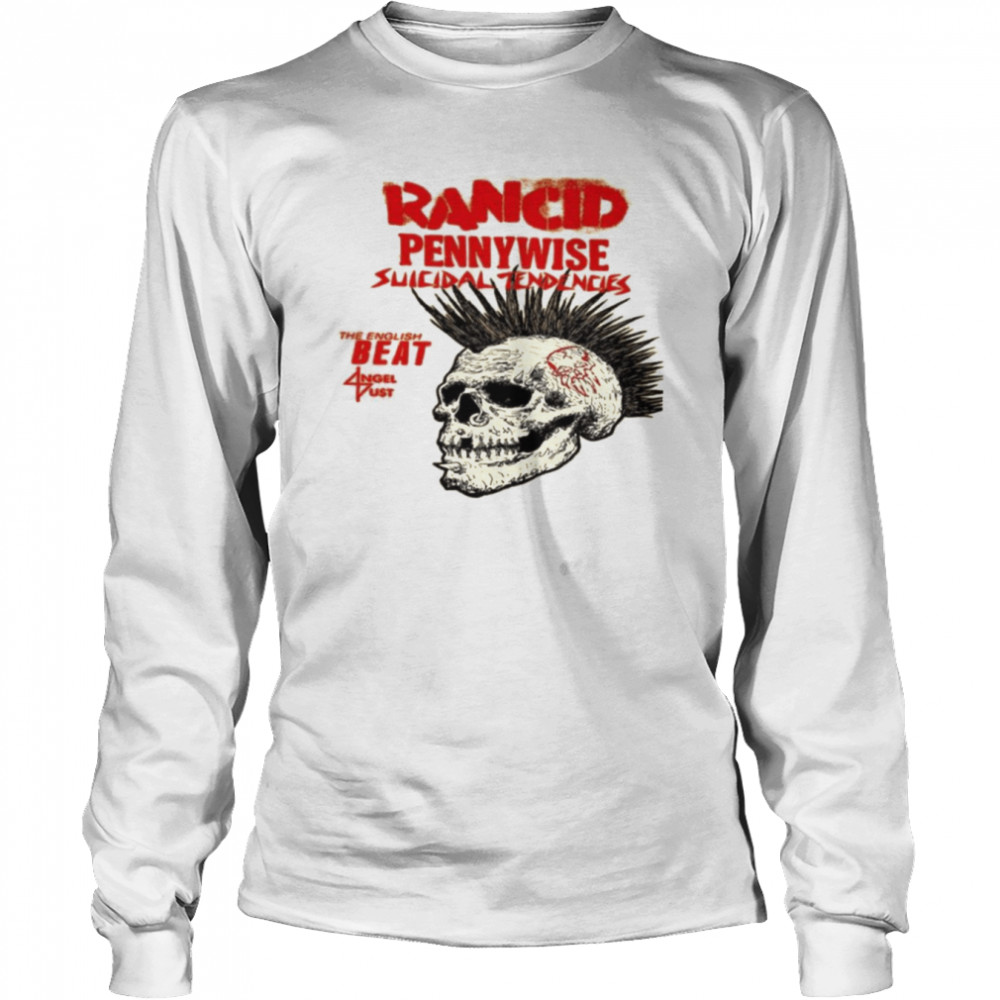 Pennywise Suicidal Tendencies And Rancid Band shirt Long Sleeved T-shirt
