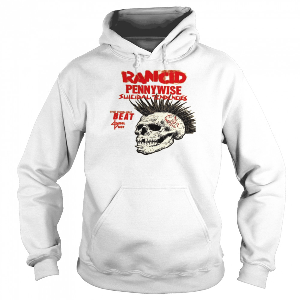 Pennywise Suicidal Tendencies And Rancid Band shirt Unisex Hoodie