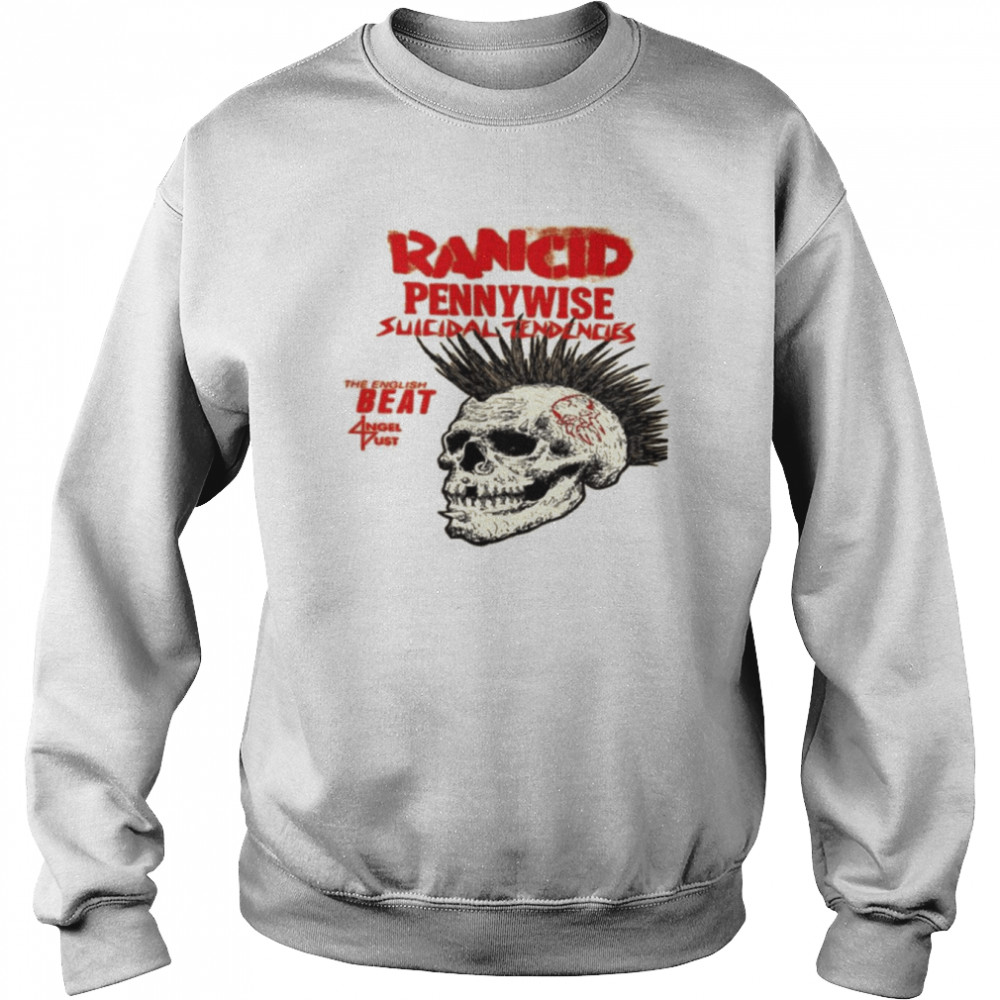 Pennywise Suicidal Tendencies And Rancid Band shirt Unisex Sweatshirt
