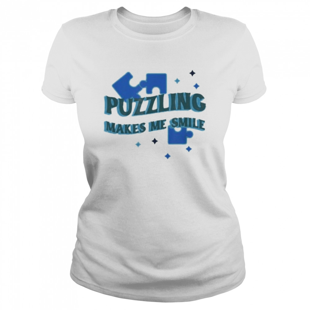 Puzzling Makes Me Smile Jigsaw Puzzle Master  Classic Women's T-shirt