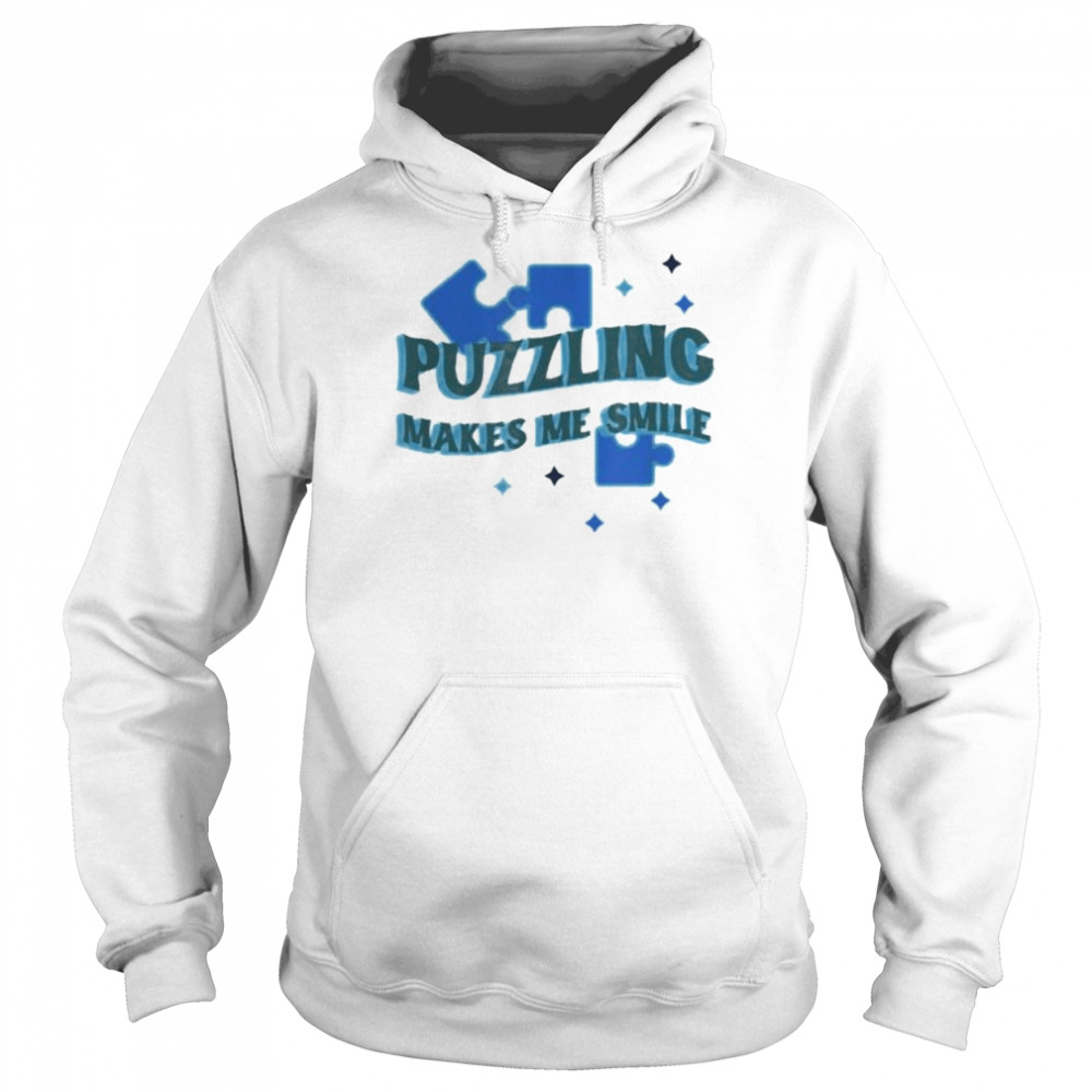 Puzzling Makes Me Smile Jigsaw Puzzle Master  Unisex Hoodie