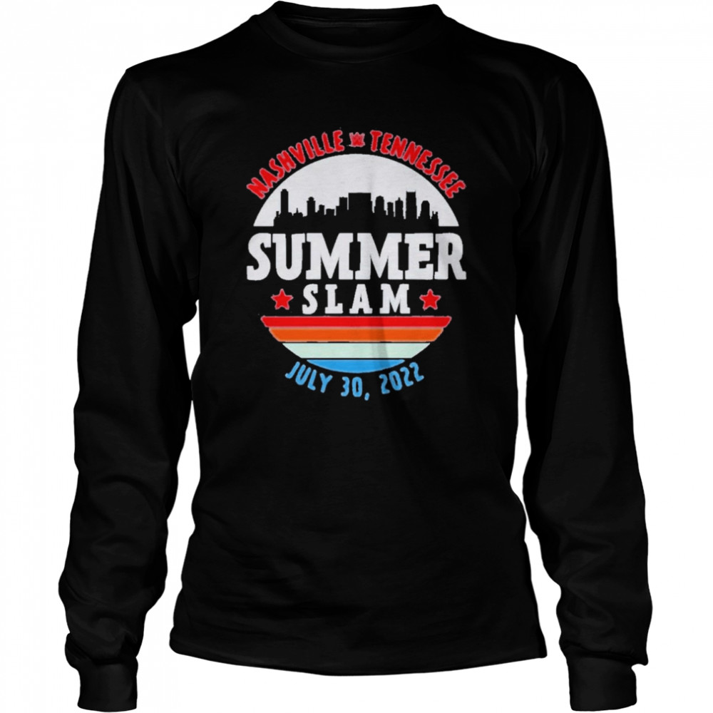 Vintage Nashville Tennessee WWE SummerSlam 2022 shirt Long Sleeved T-shirt