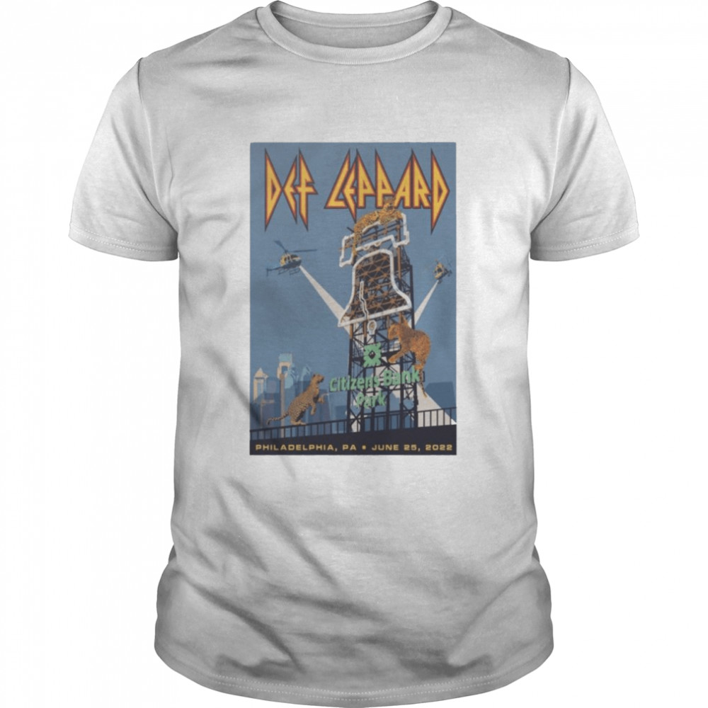 Def Leppard 2022 The Stadium Tour June 25 Citizens Bank Park Philadelphia shirt Classic Men's T-shirt