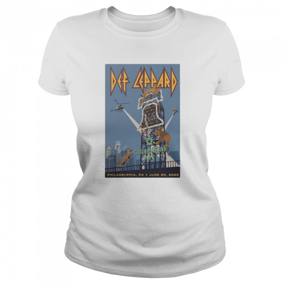 Def Leppard 2022 The Stadium Tour June 25 Citizens Bank Park Philadelphia shirt Classic Women's T-shirt