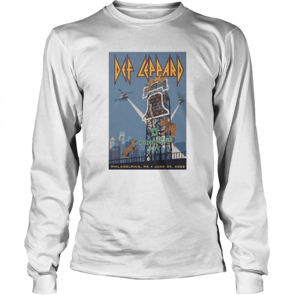 Def Leppard 2022 The Stadium Tour June 25 Citizens Bank Park Philadelphia shirt Long Sleeved T-shirt