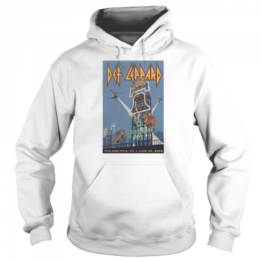 Def Leppard 2022 The Stadium Tour June 25 Citizens Bank Park Philadelphia shirt Unisex Hoodie