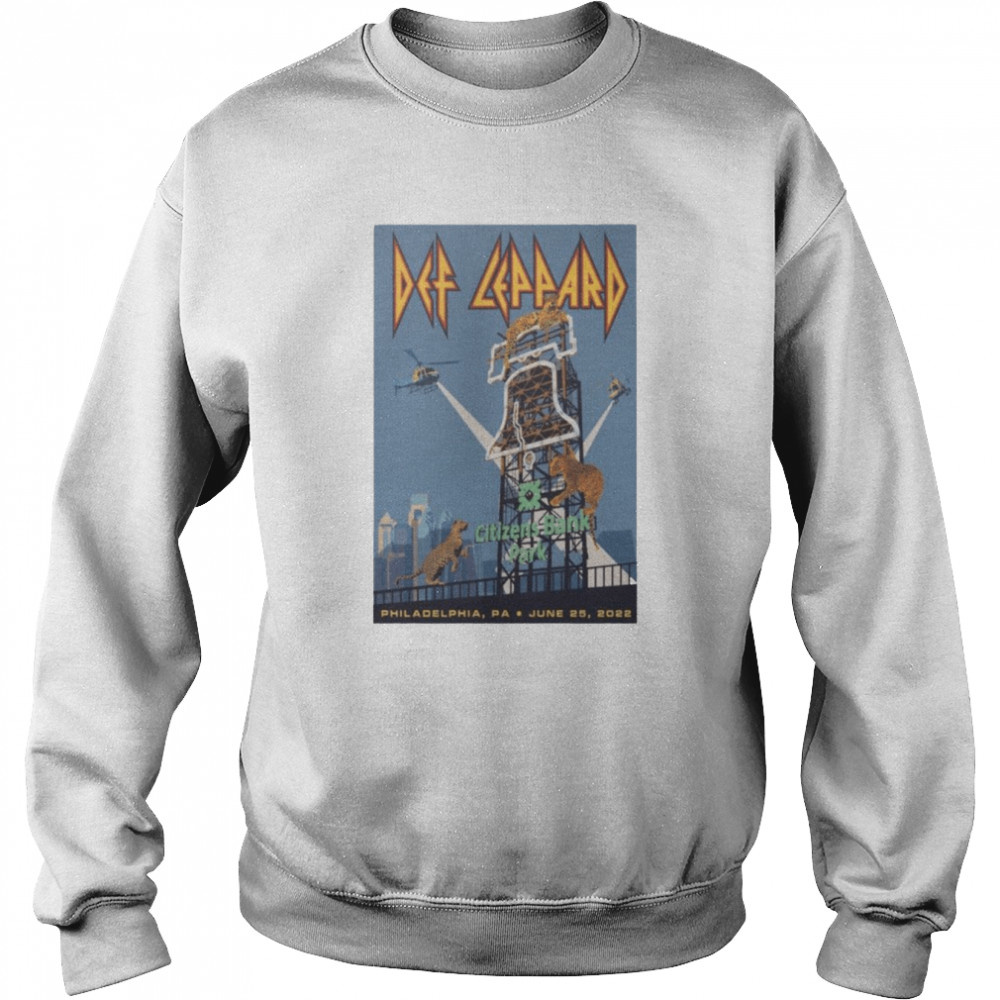 Def Leppard 2022 The Stadium Tour June 25 Citizens Bank Park Philadelphia shirt Unisex Sweatshirt