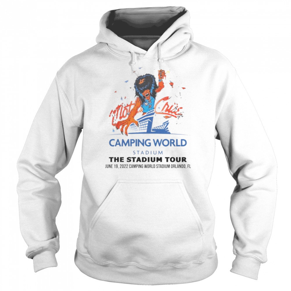 Motley Crue Stadium Tour 2022 Orlando FL Camping World Stadium Event shirt Unisex Hoodie