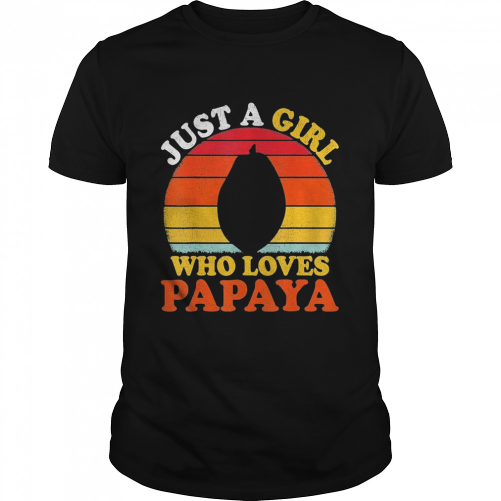 Papaya Fruit Vintage Just A Girl Who Loves Papaya T- Classic Men's T-shirt